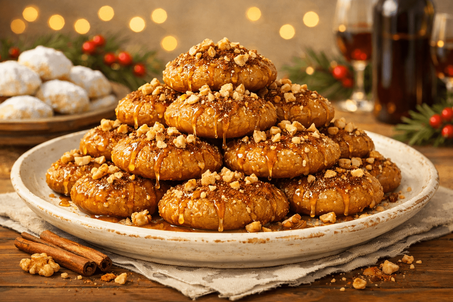 Melomakarona: Greece's Healthy Olive Oil & Honey Christmas Cookies